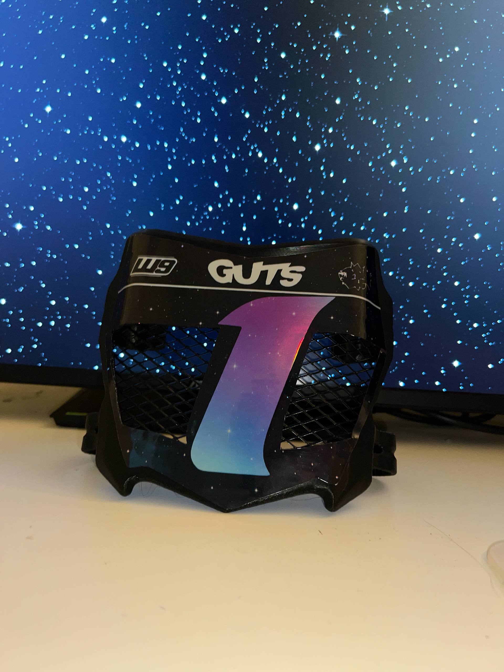 Motocutz vented plate with decal