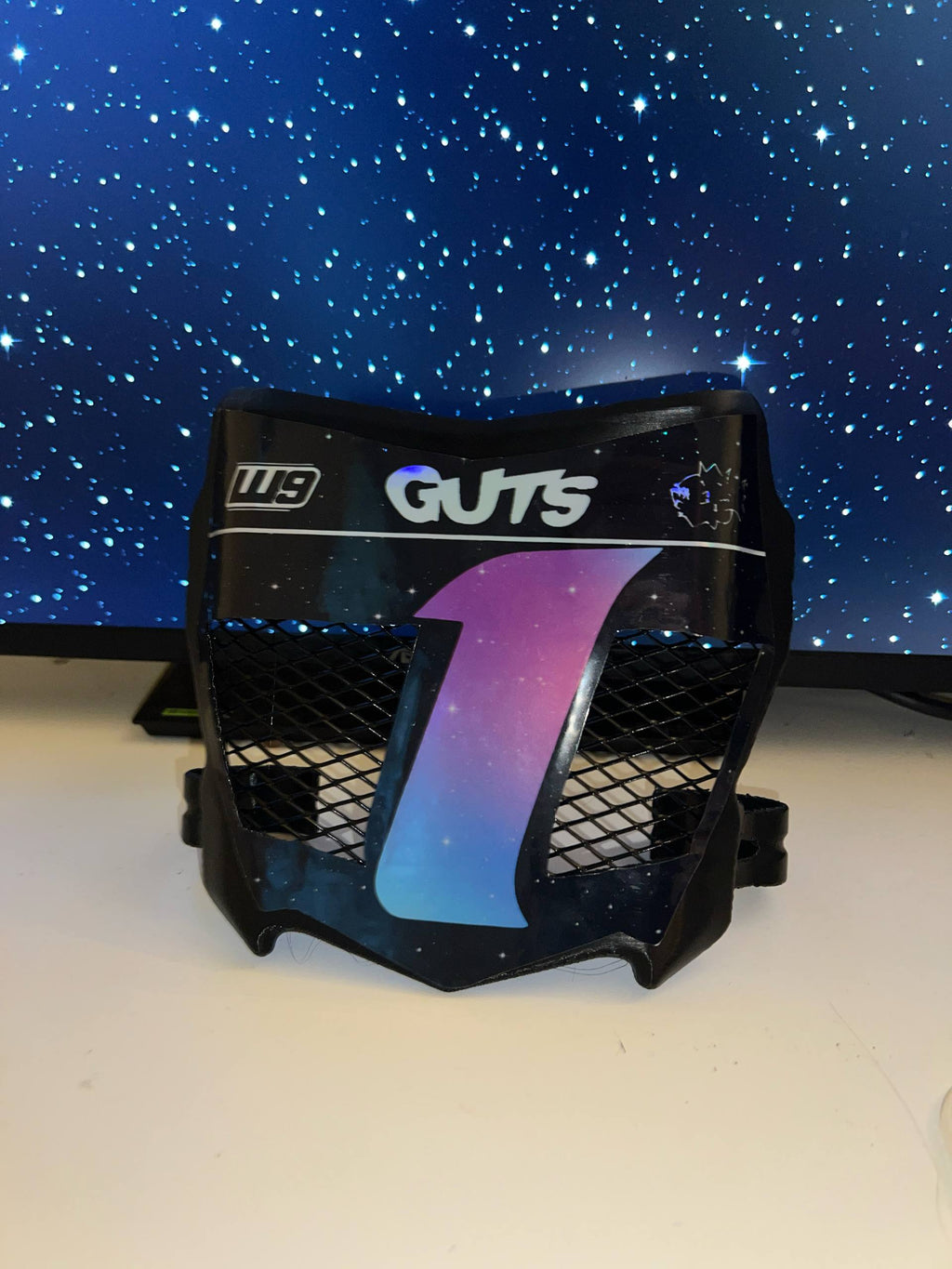 Motocutz vented plate with decal
