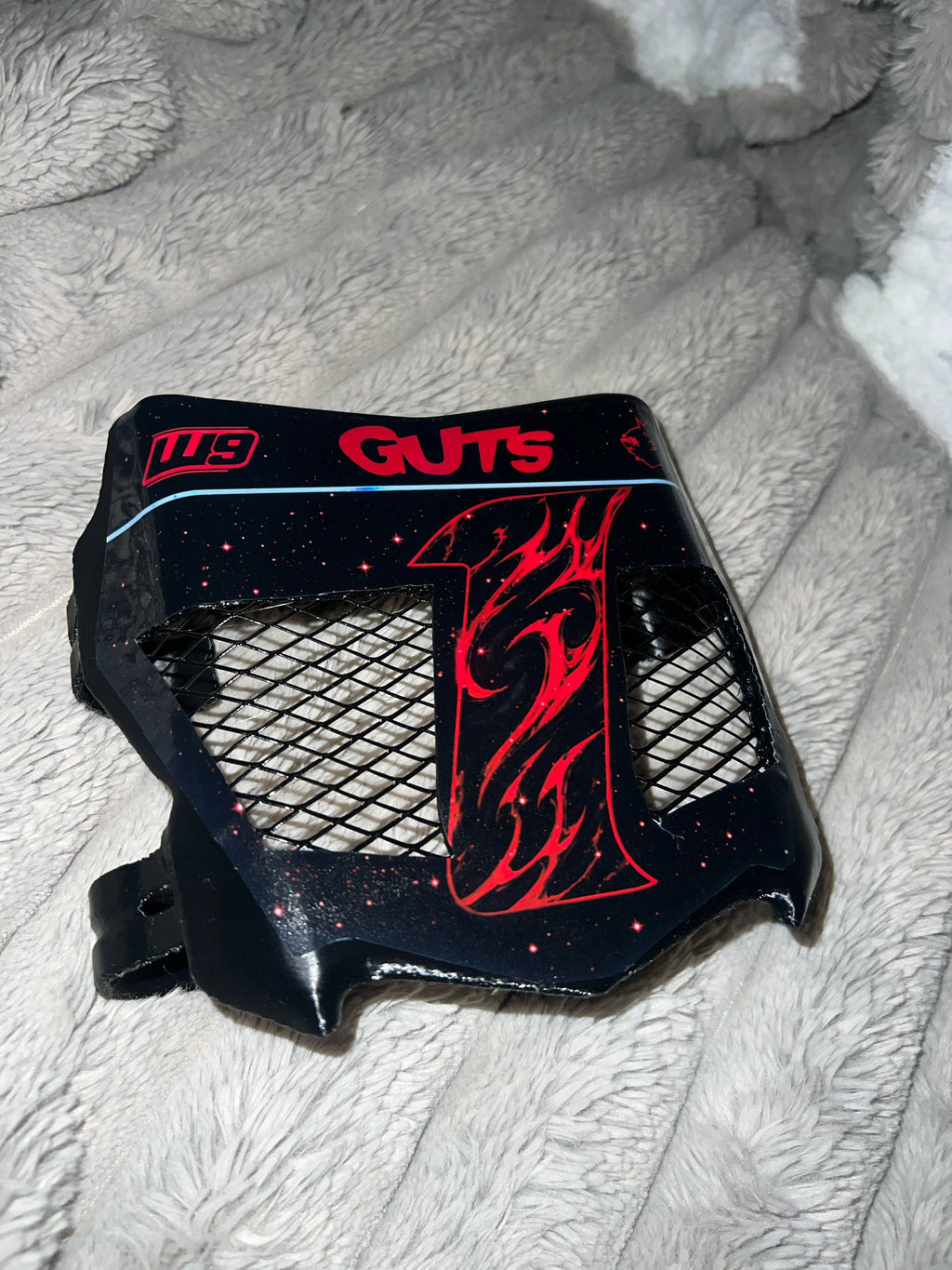 Motocutz vented plate with decal