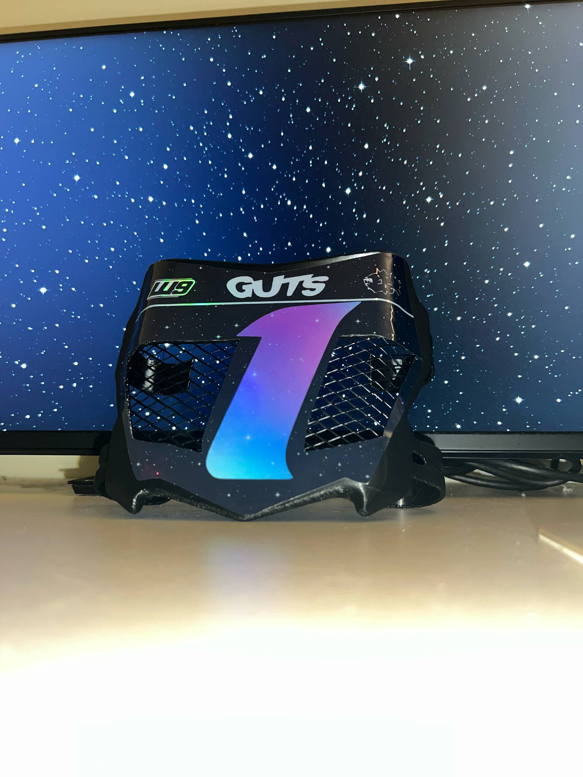 Motocutz vented plate with decal
